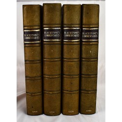 Commentaries on the Laws of England. In Four Books (4 Volume Set)